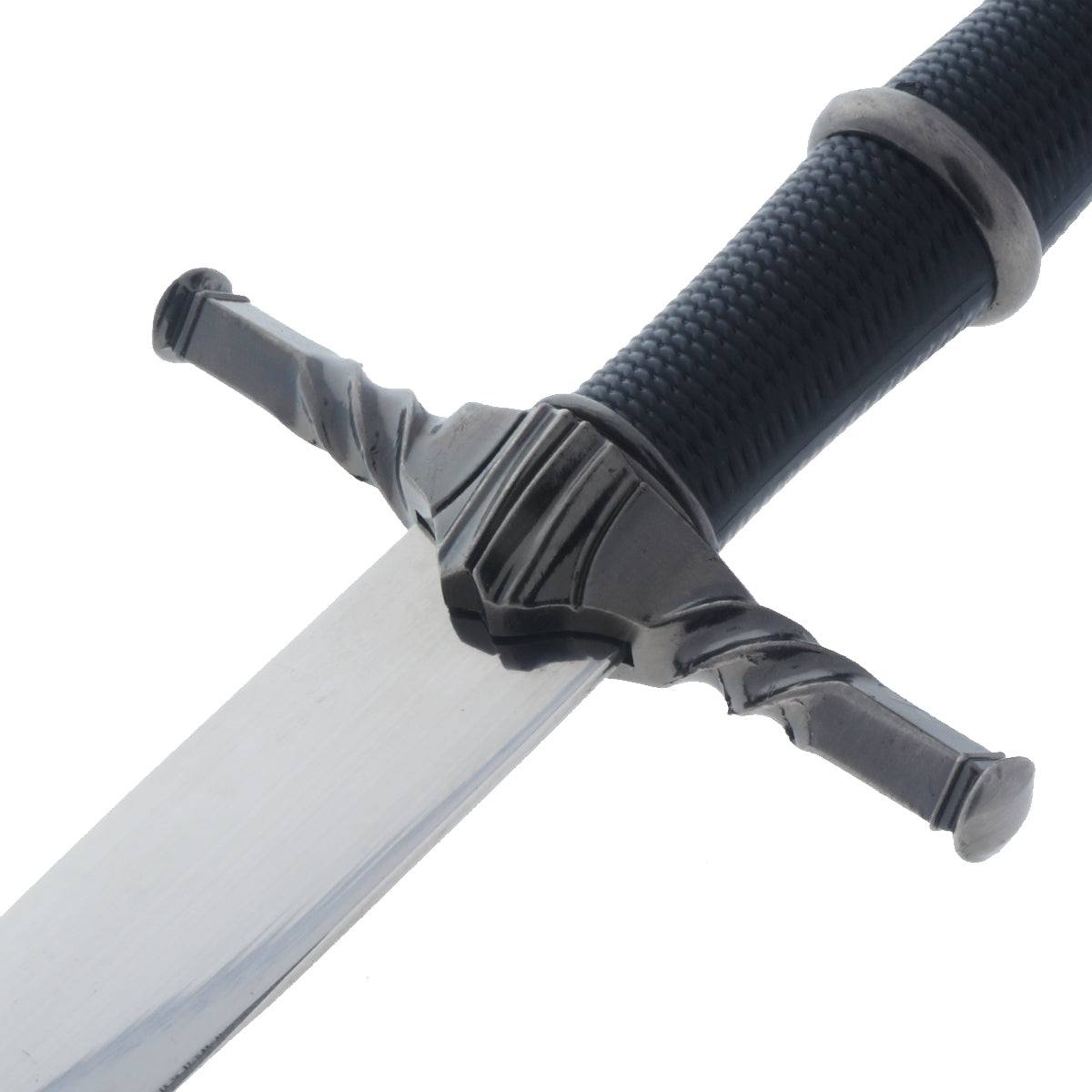 Black Wolf Head Medieval Dagger w/Plastic Scabbard