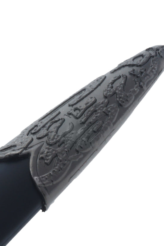 Black Wolf Head Medieval Dagger w/Plastic Scabbard