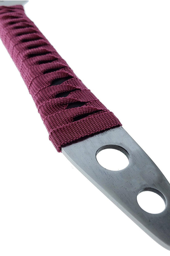 27" Silver Blade / Burgundy Handle / Machete