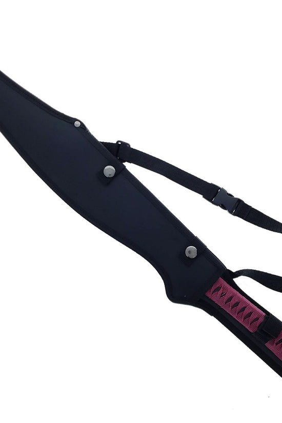 27" Silver Blade / Burgundy Handle / Machete
