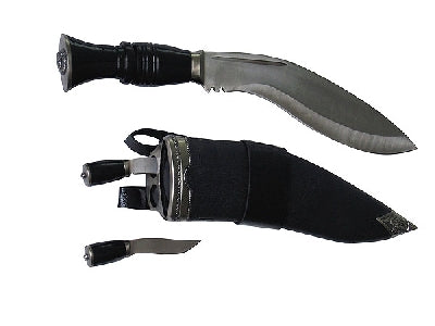7 1/2" Kukri with 2 mini knives