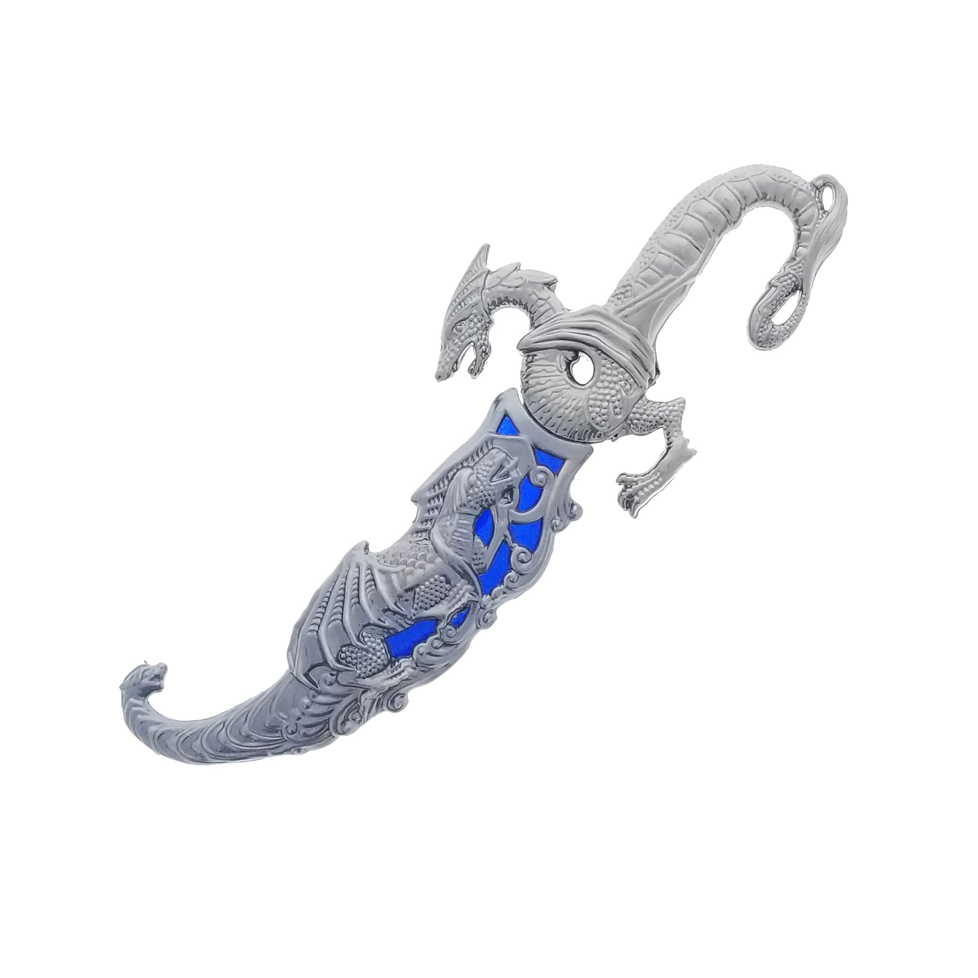 10" Fantasy Dragon Dagger Blue Fitting