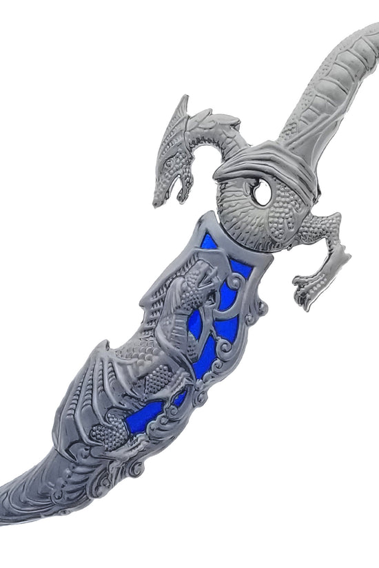 10" Fantasy Dragon Dagger with gift box (blue fitting)