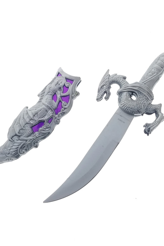 Fantasy Edge 15" Blade Fantasy Dragon Dagger Purple Fitting