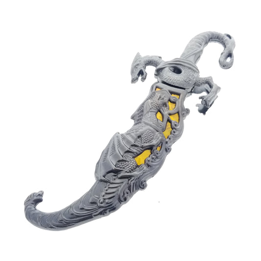 10" Fantasy Dragon Dagger Yellow Fitting