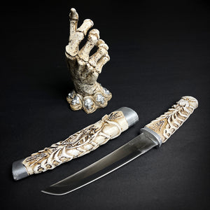 White skeleton dagger