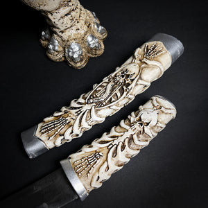 White skeleton dagger