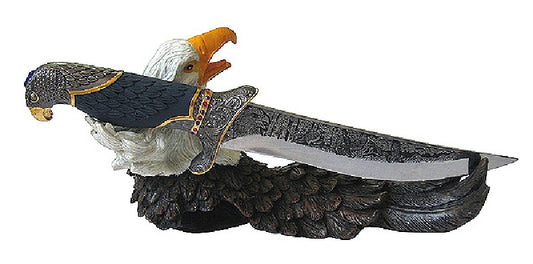 13" Hunting Knife Polyresin Eagle