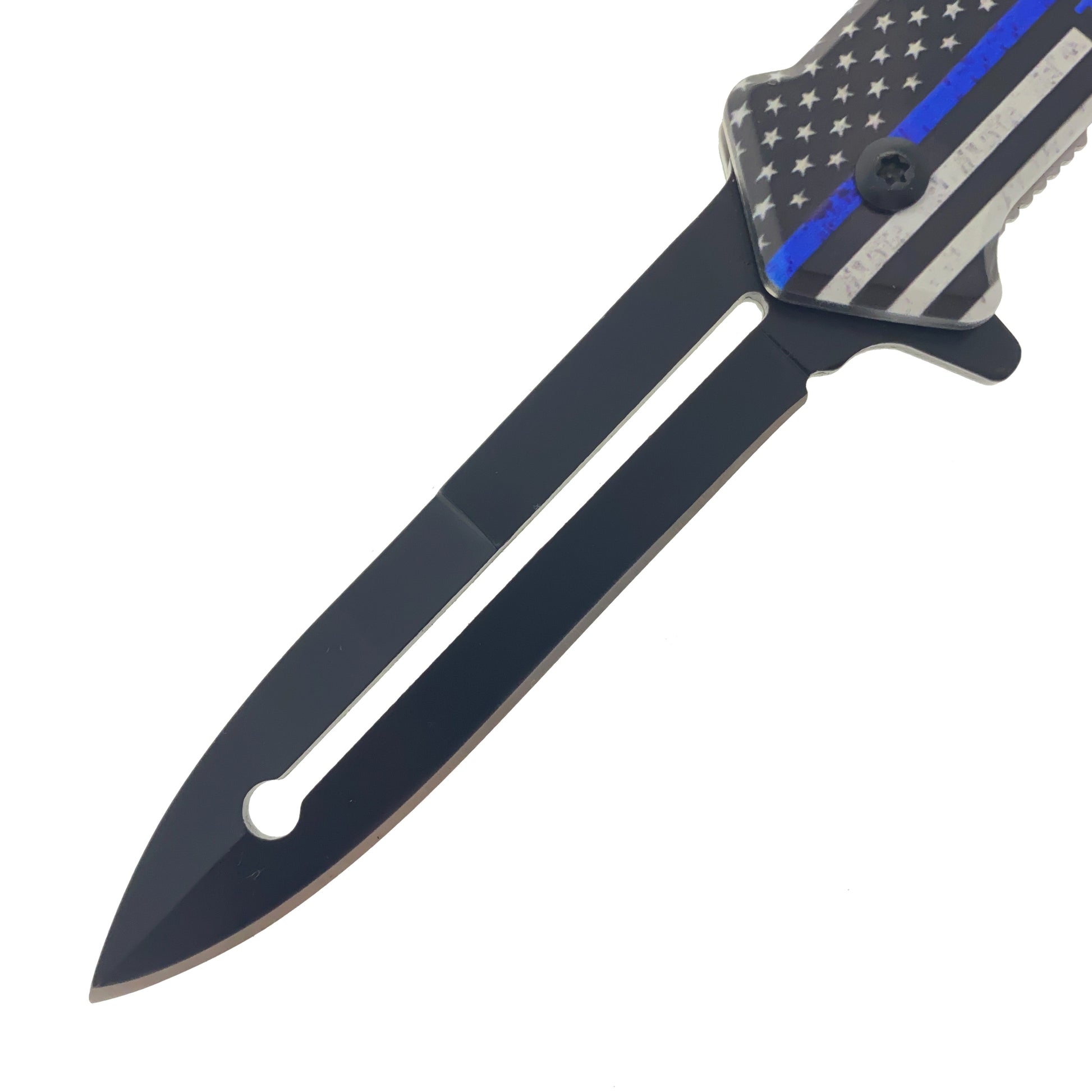 8"  Blue Line Spring Assisted Pocket Knife