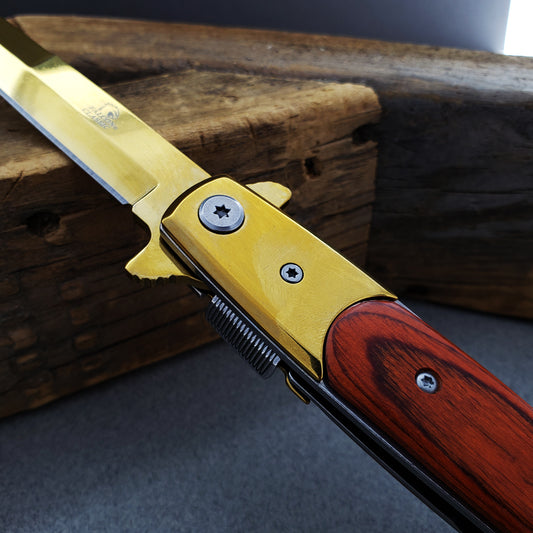 Falcon 8 3/4" Gold Folding Knife