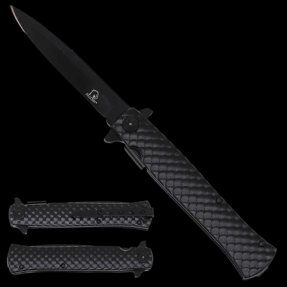 Falcon 9" Spring Assisted Stiletto Knife for Sale – Guild Arms