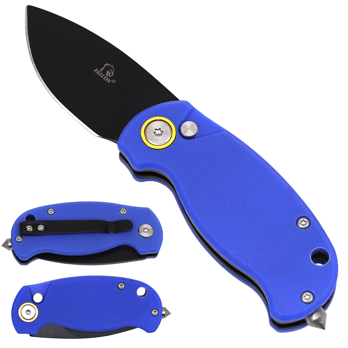 Falcon Fat Boy California Legal Mini-Switchblade Knife, 2" Blade & G10 Handle | KS139BL
