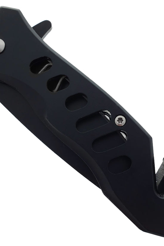 EDC Spring Assisted Knife with Black Blade