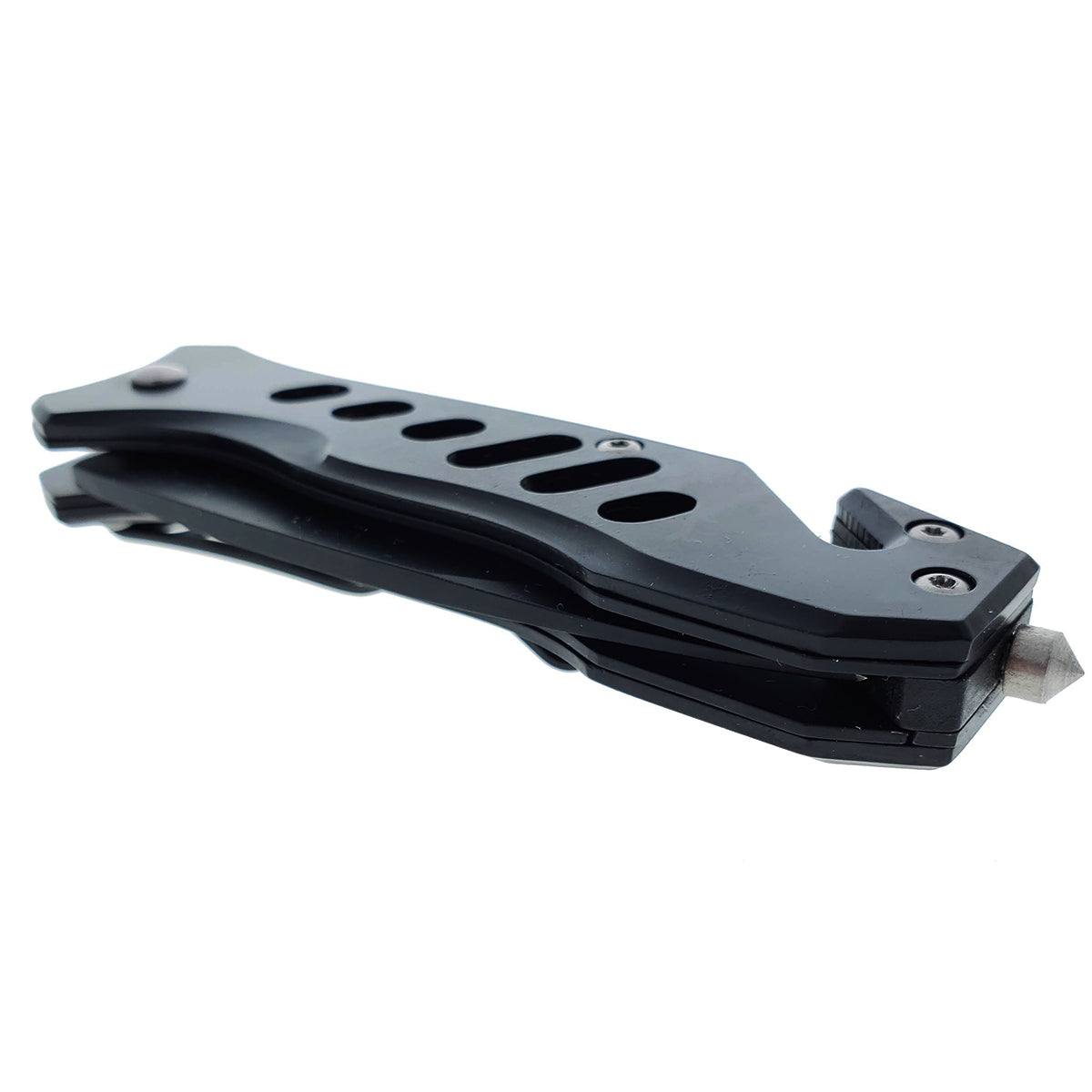 EDC Spring Assisted Knife with Black Blade