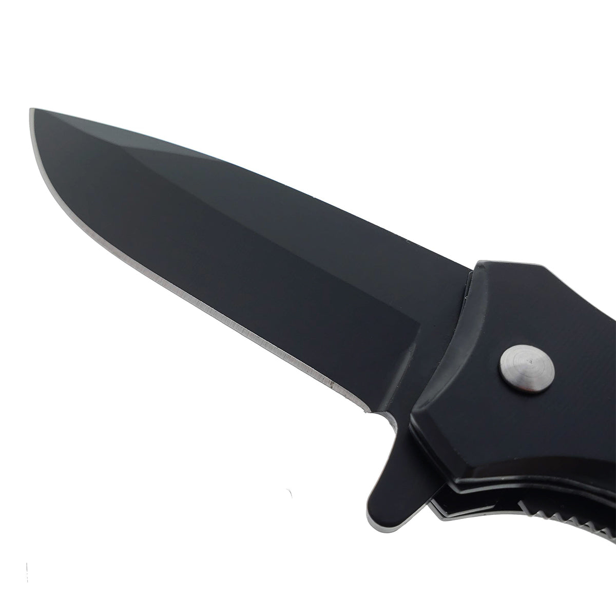 EDC Spring Assisted Knife with Black Blade