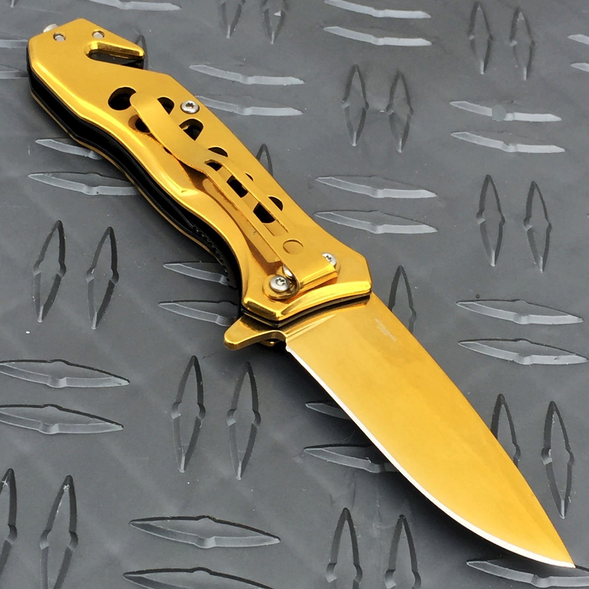 Falcon 6" Gold Folding Knife