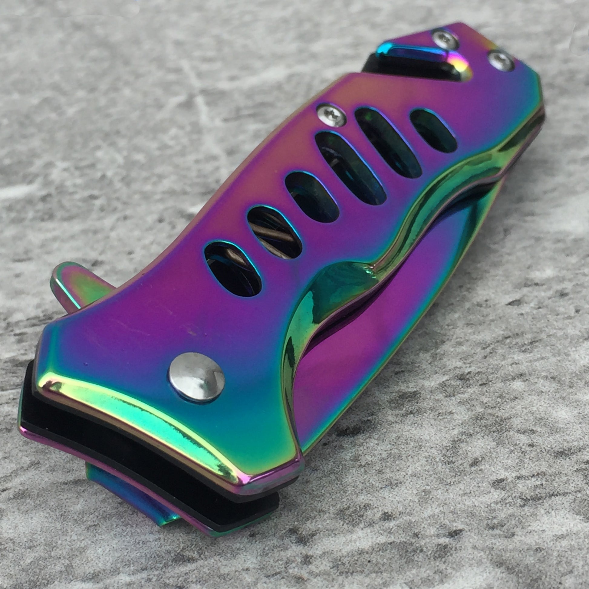 Falcon 6" Rainbow Folding Knife