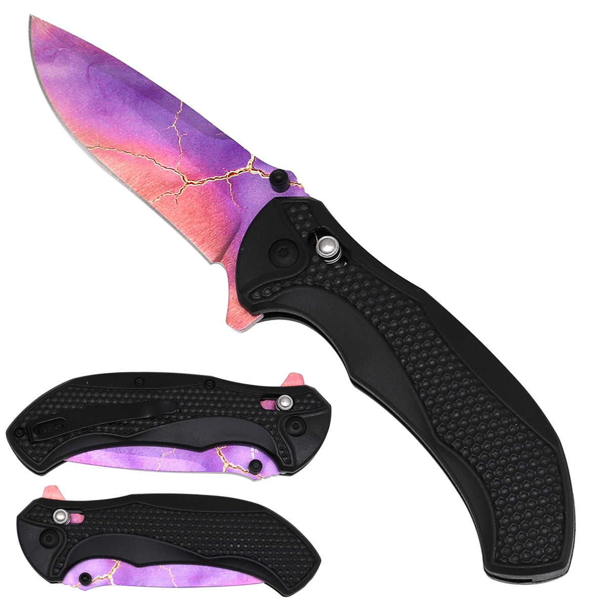 KS1510DM-2 Damascus Blade Spring Assisted Folding Knife