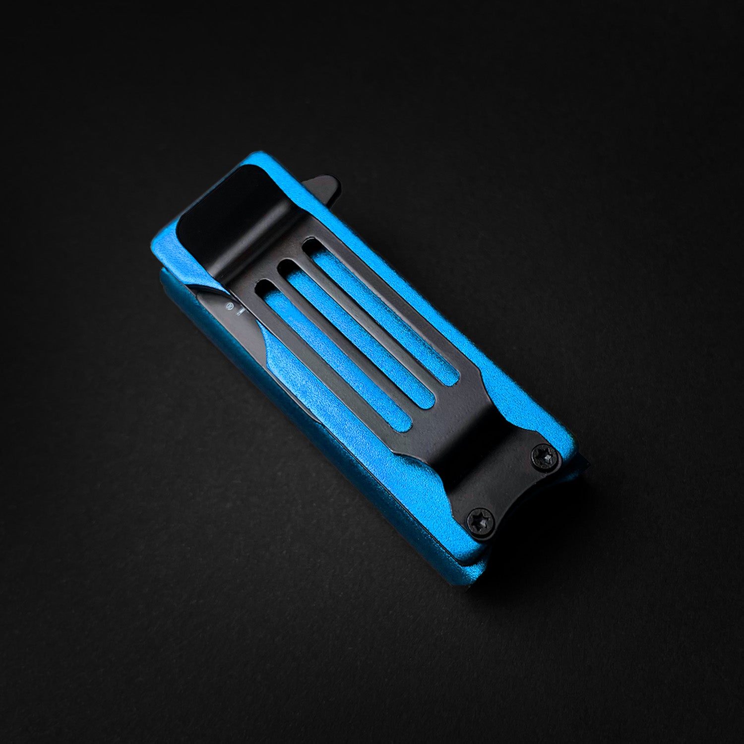 4 1/2" Blue Spring Assisted lighter Knife