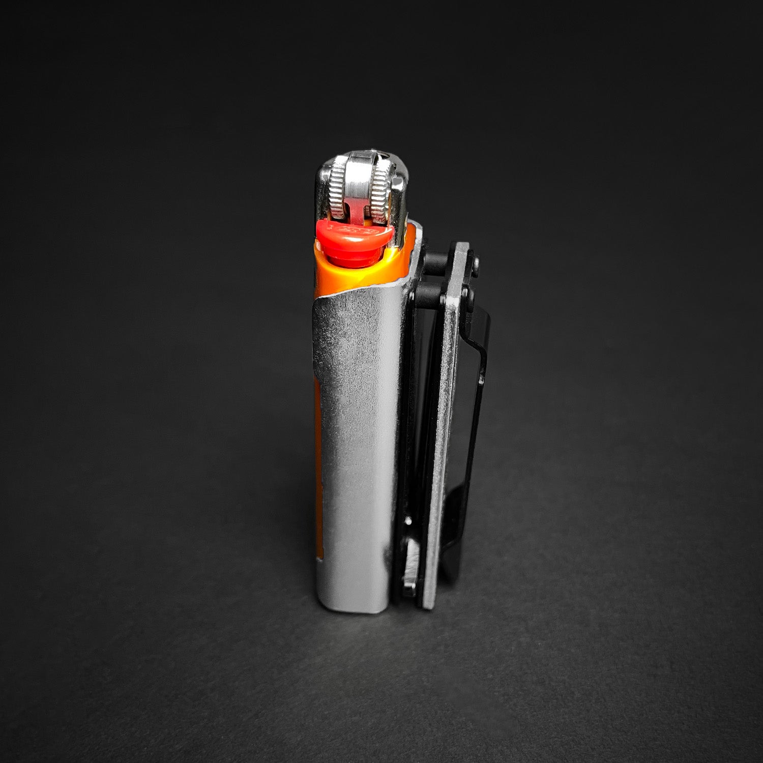 4 1/2" Silver Lighter Case EDC Spring Assist Knife