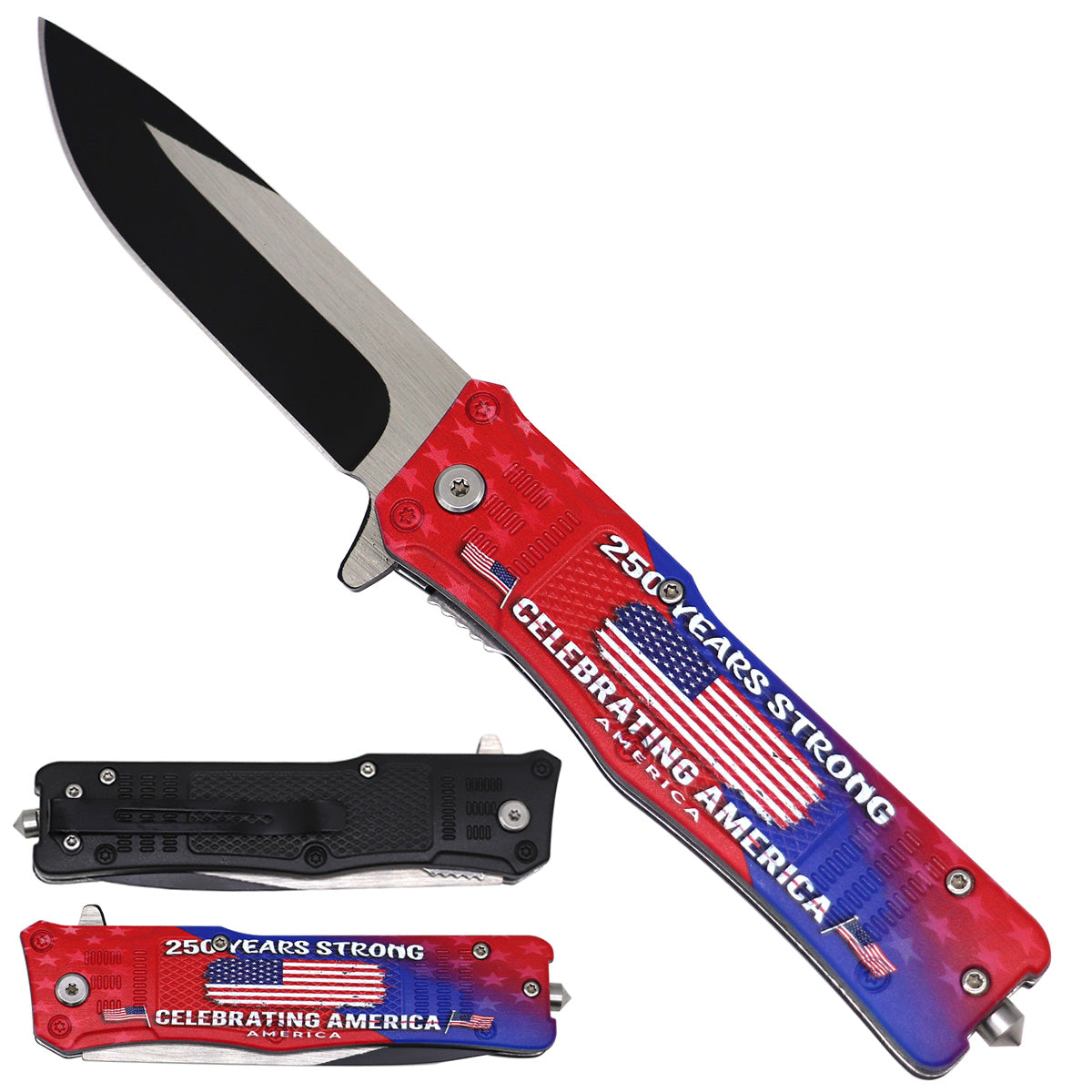 250 Years Strong Spring Assisted Pocket Knife folding pocket knife product photo
