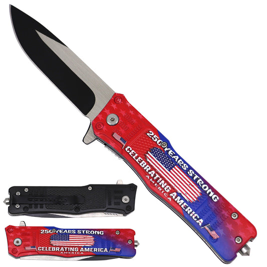 250 Years Strong Spring Assisted Pocket Knife folding pocket knife product photo