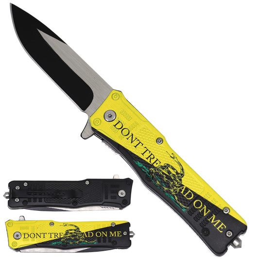 Don’t Tread on Me Spring Assisted Pocket Knife folding pocket knife product photo