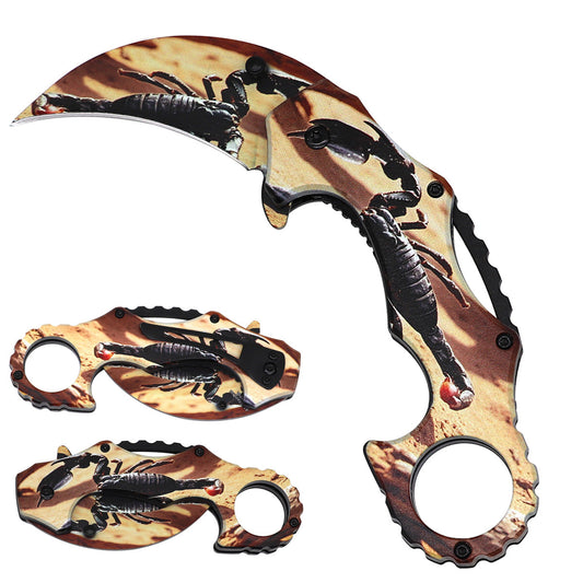 Scorpion Spring-Assisted Knife with 2.5-Inch Blade