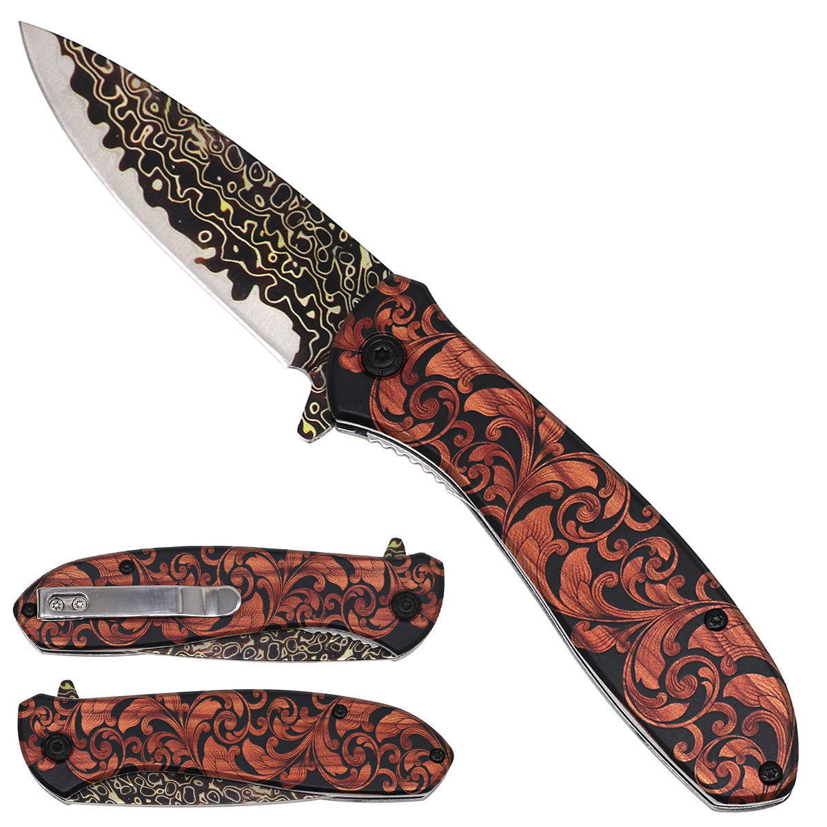 Falcon Spring-Assisted Pocket Knife with 3.5-Inch Blade & Aluminum Handle | KS2045DM-6