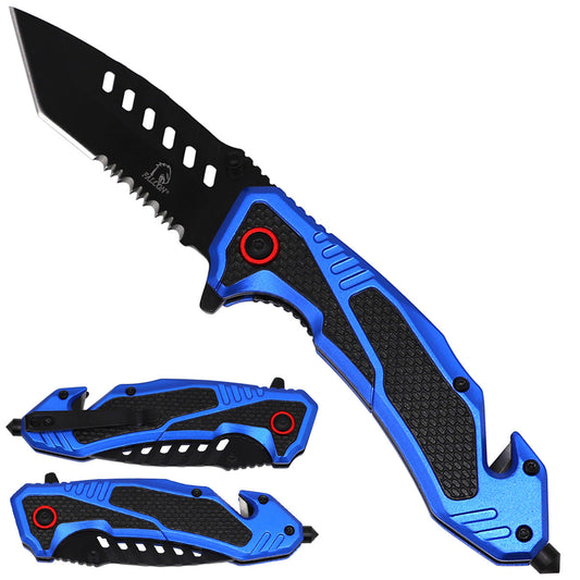Spring-Assisted Aluminum Handle Knife with 3.25-Inch Blade
