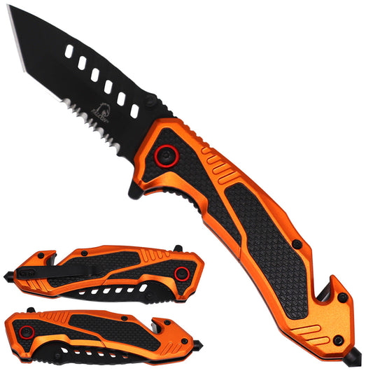 Spring-Assisted Aluminum Handle Knife with 3.25-Inch Blade