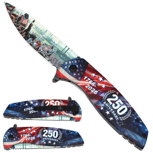 USA 250th Anniversary Pocket Knife folding pocket knife product photo