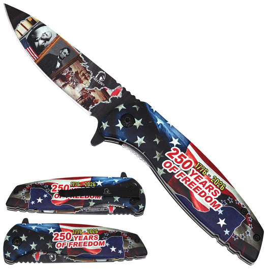 USA 250th Anniversary Pocket Knife - Presidents Blade