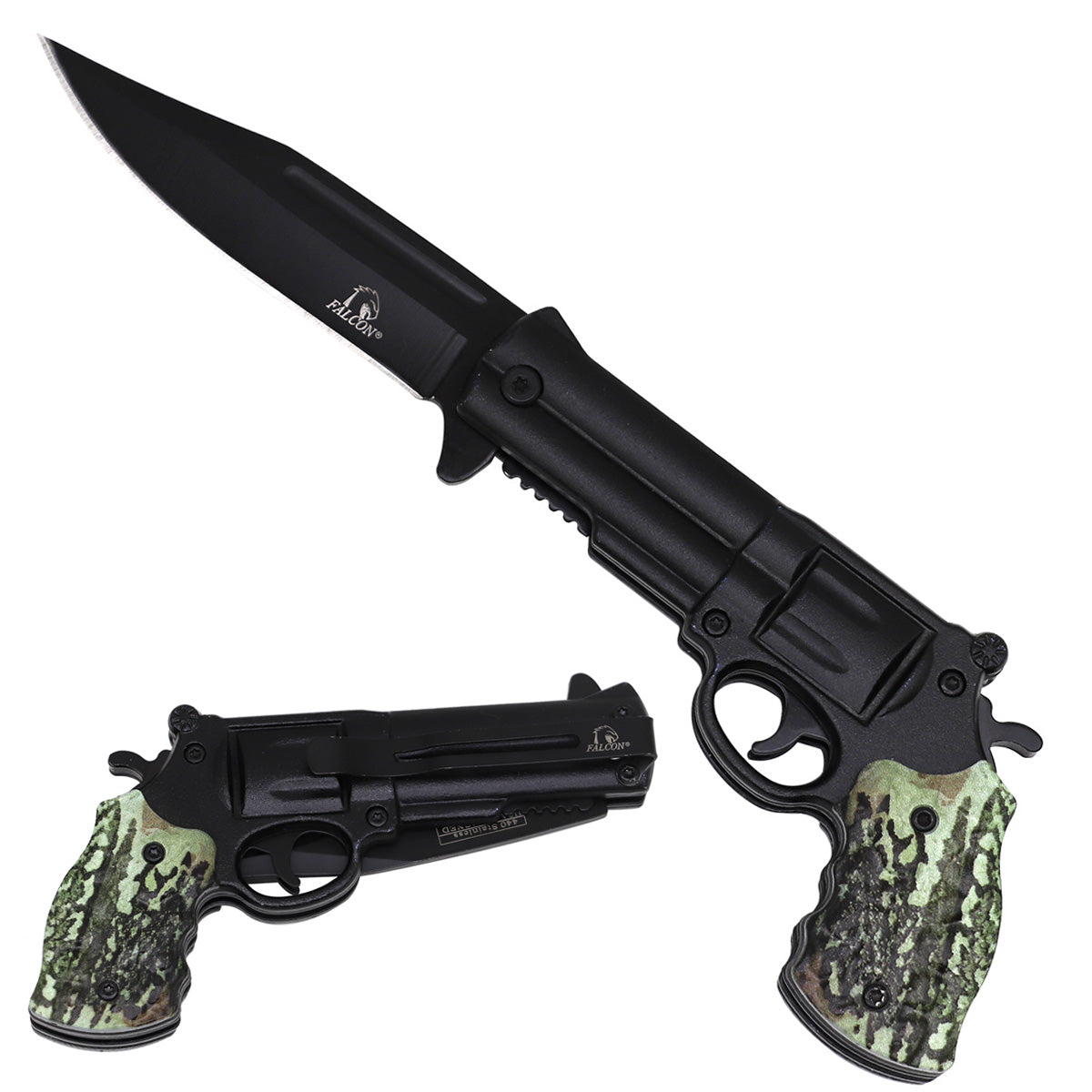 Falcon Revolver Spring Assisted Knife folding pocket knife product photo