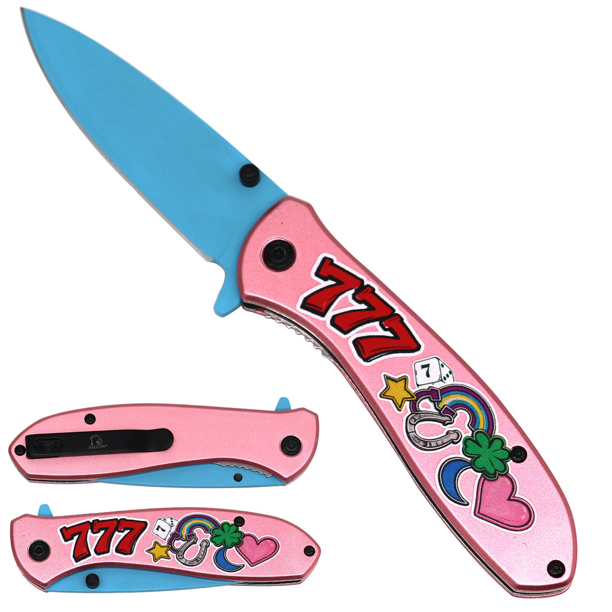 Falcon 3D Handle Spring Assisted Pocket Knife