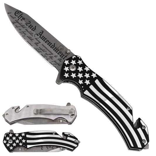 Falcon 2nd Amendment Spring Assisted Pocket Knife folding pocket knife product photo