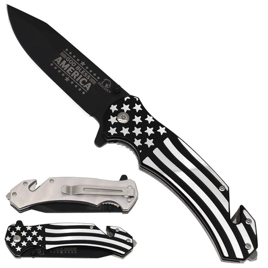 Falcon "God Bless America" Spring Assisted Pocket Knife