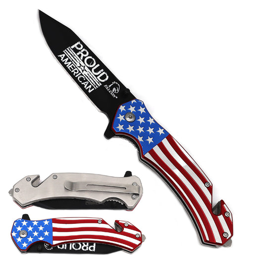 "Proud American" Patriotic Pocket Knives - Wholesale Deals