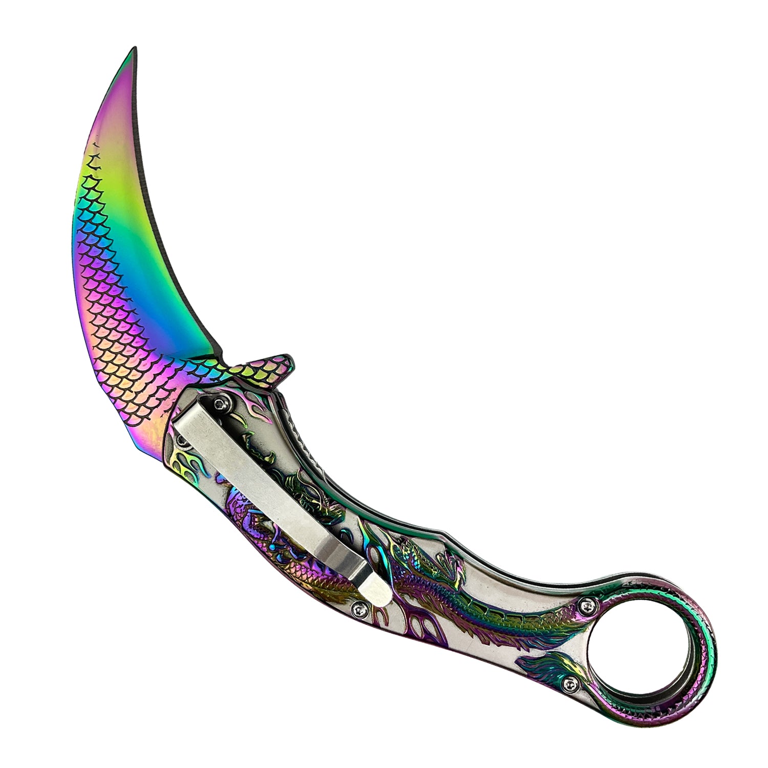8.25 " Overall In Length Black Blade