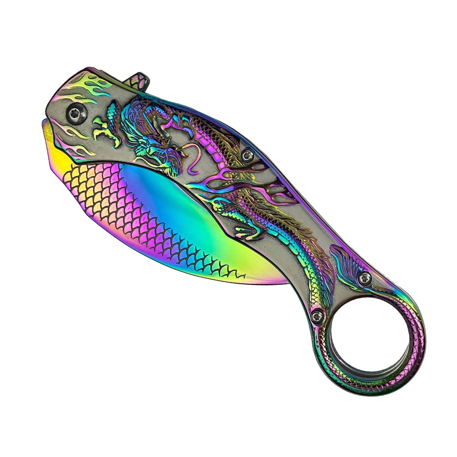 8.25 " Overall In Length Black Blade