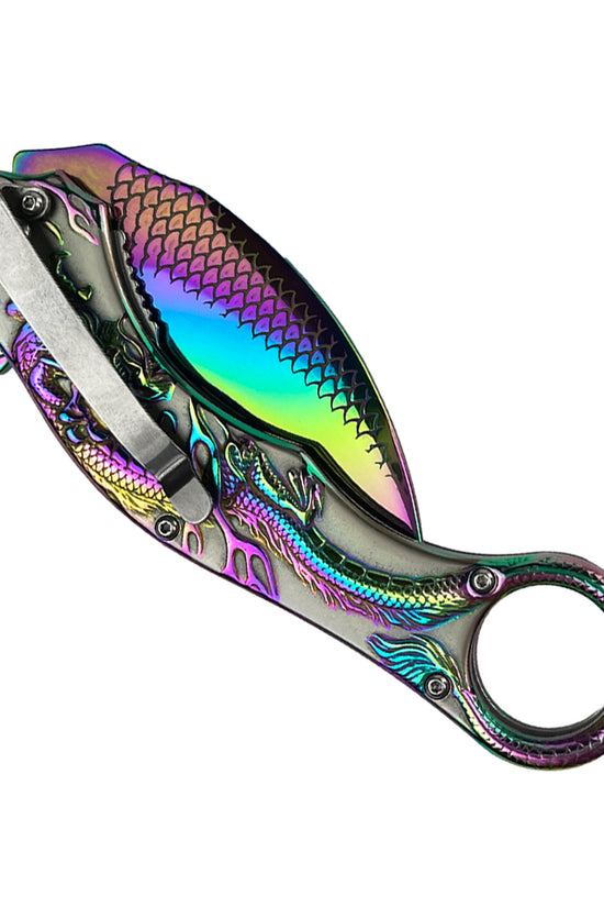 8.25 " Overall In Length Black Blade