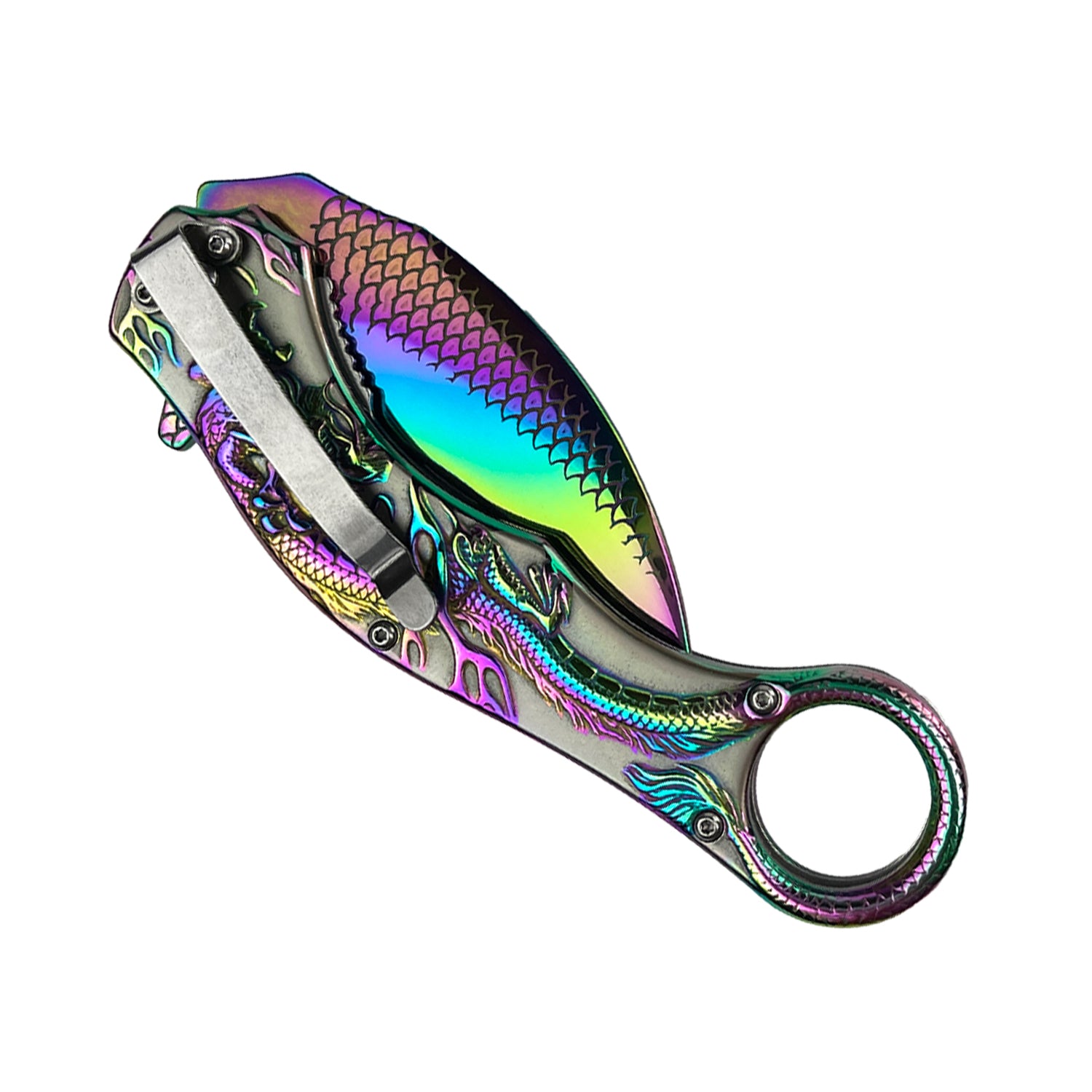 8.25 " Overall In Length Black Blade