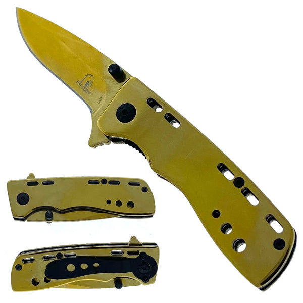 Falcon 2 3/4" Blade 6 1/2" Overall Gold