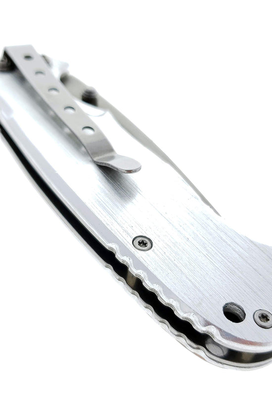 Falcon 8"  EDC Knife Wood Handle Spring Assisted Pocket Knife