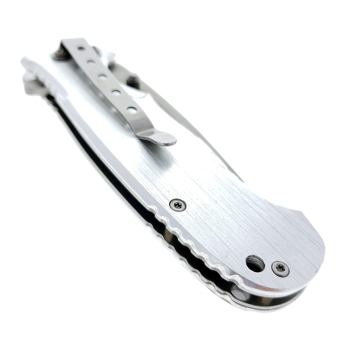 Falcon 8"  EDC Knife Wood Handle Spring Assisted Pocket Knife