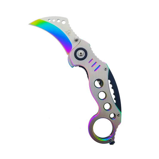 Falcon 8" Rainbow Spring Assisted Knife