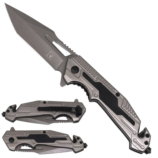 Falcon Black Handle Pocket Knife