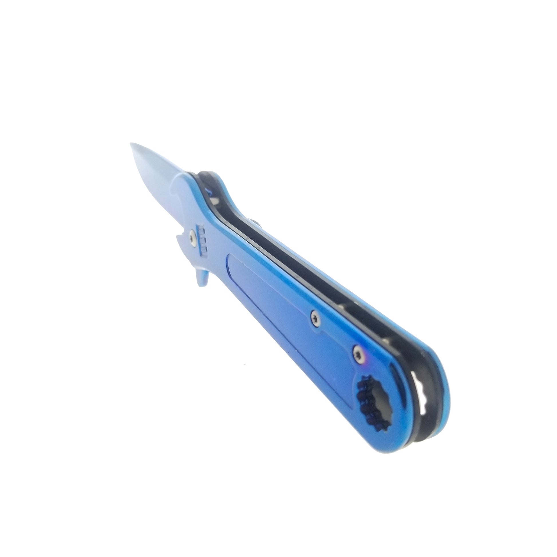 Blue Spring Assisted 4.5" Adjustable Wrench Handle Knife