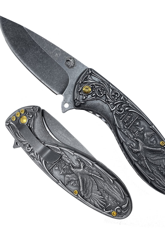 Falcon Knives - 7" Black Eagle Spring Assisted Knife