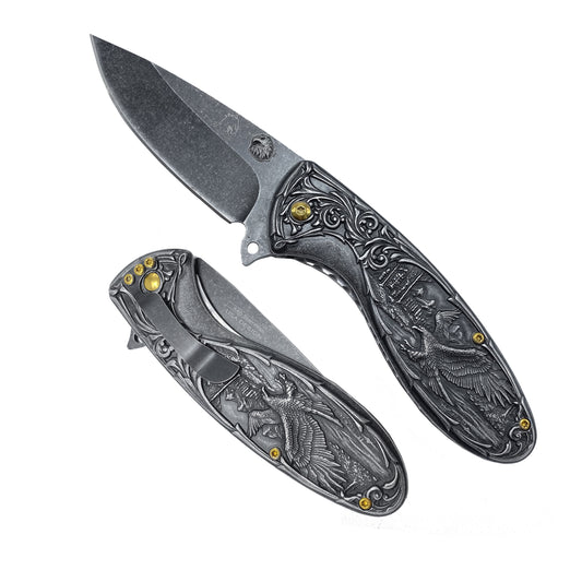 Falcon Knives - 7" Black Eagle Spring Assisted Knife